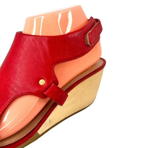 CAMPER Red Wedge Sandal Size 40 EU = 10 US - Picture 6 of 16